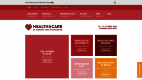 What Health-care.be website looked like in 2019 (5 years ago)