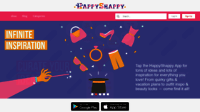 What Happyshappy.com website looked like in 2019 (5 years ago)