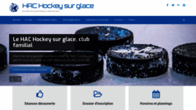 What Hac-hockey.com website looked like in 2019 (5 years ago)