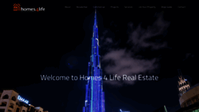What Homes4life.ae website looked like in 2019 (5 years ago)