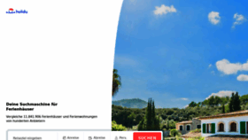 What Holidu.de website looked like in 2019 (6 years ago)