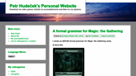 What Hudecekpetr.cz website looked like in 2019 (5 years ago)