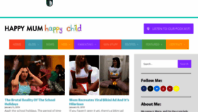 What Happymumhappychild.co.nz website looked like in 2019 (5 years ago)