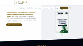 What Hookagency.com website looked like in 2019 (5 years ago)
