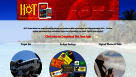 What Hotguidebelize.com website looked like in 2019 (5 years ago)