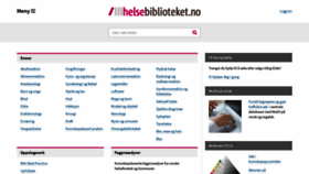 What Helsebiblioteket.no website looked like in 2019 (5 years ago)
