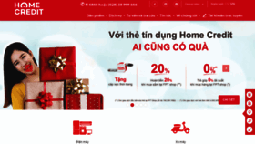 What Homecredit.vn website looked like in 2019 (5 years ago)