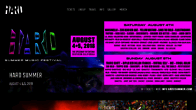 What Hardsummer.com website looked like in 2019 (5 years ago)