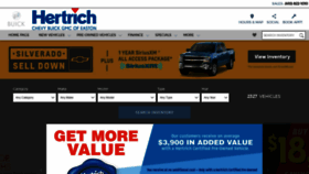What Hertrichchevroletbuickgmc.com website looked like in 2019 (5 years ago)