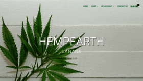 What Hempearth.ca website looked like in 2019 (5 years ago)