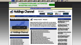 What Holdingschannel.com website looked like in 2019 (5 years ago)