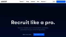 What Homerun.co website looked like in 2019 (6 years ago)