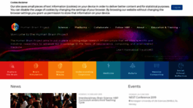 What Humanbrainproject.eu website looked like in 2019 (5 years ago)