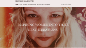 What Hannahmarcotti.com website looked like in 2019 (5 years ago)