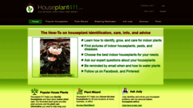 What Houseplant411.com website looked like in 2019 (5 years ago)