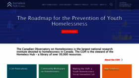 What Homelesshub.ca website looked like in 2019 (5 years ago)