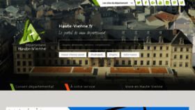 What Haute-vienne.fr website looked like in 2019 (5 years ago)