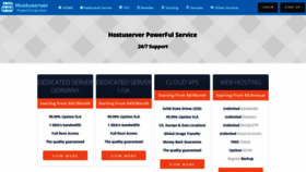 What Hostuserver.com website looked like in 2019 (5 years ago)