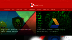 What Hackread.com website looked like in 2019 (5 years ago)