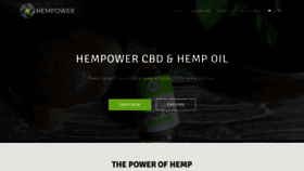 What Hempower.com website looked like in 2019 (5 years ago)