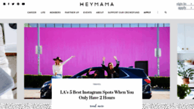 What Heymama.co website looked like in 2019 (5 years ago)