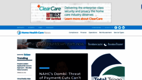 What Homehealthcarenews.com website looked like in 2019 (5 years ago)