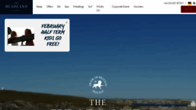What Headlandhotel.co.uk website looked like in 2019 (5 years ago)