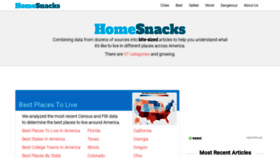 What Homesnacks.net website looked like in 2019 (5 years ago)