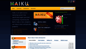 What Haiku-os.org website looked like in 2019 (5 years ago)
