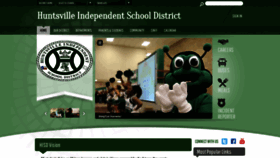 What Huntsville-isd.org website looked like in 2019 (5 years ago)