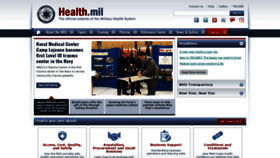 What Health.mil website looked like in 2019 (5 years ago)