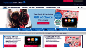 What Highstreetvouchers.com website looked like in 2019 (5 years ago)