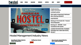 What Hostelmanagement.com website looked like in 2019 (7 years ago)