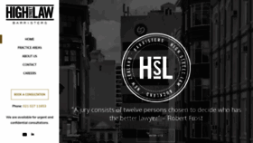 What Highstreetlaw.co.nz website looked like in 2019 (5 years ago)