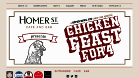 What Homerstreetcafebar.com website looked like in 2019 (5 years ago)