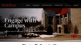 What Heidelberg.edu website looked like in 2019 (5 years ago)
