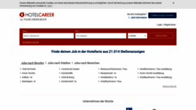 What Hotelcareer.de website looked like in 2019 (5 years ago)