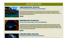 What Huayhuashtreks.com website looked like in 2019 (5 years ago)