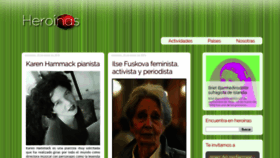 What Heroinas.net website looked like in 2019 (5 years ago)