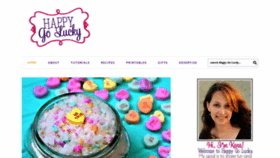 What Happygoluckyblog.com website looked like in 2019 (5 years ago)