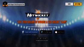 What Hitwicket.com website looked like in 2019 (5 years ago)