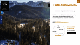 What Hotel-murowanica.pl website looked like in 2019 (5 years ago)