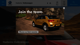 What Hadwinsvolkswagen.co.uk website looked like in 2019 (5 years ago)