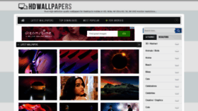 What Hdwallpapers.in website looked like in 2019 (5 years ago)
