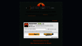 What Hammerwatch.com website looked like in 2019 (5 years ago)