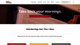 What Hellomornings.org website looked like in 2019 (5 years ago)
