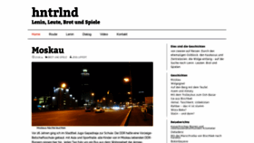 What Hntrlnd.de website looked like in 2019 (6 years ago)
