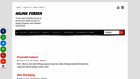 What Hajarfisika.com website looked like in 2019 (5 years ago)