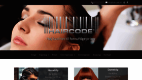 What Haircode.dk website looked like in 2019 (5 years ago)