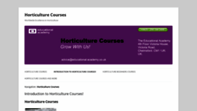 What Horticulturecourses.org.uk website looked like in 2019 (5 years ago)